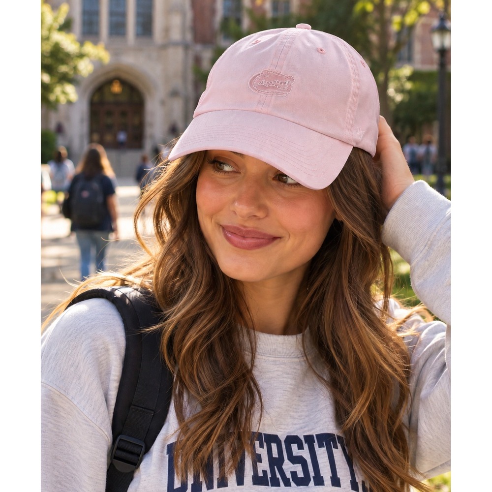 47 Brand Florida Gators Pink Base Runner Clean Up Adjustable Hat Cap NWT